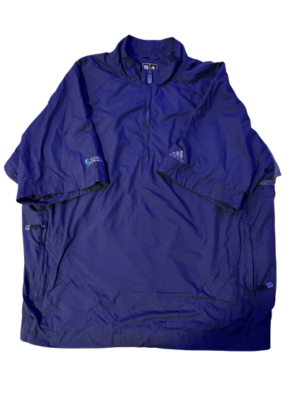 Adidas Half Zip Short Sleeve Windbreaker (L)